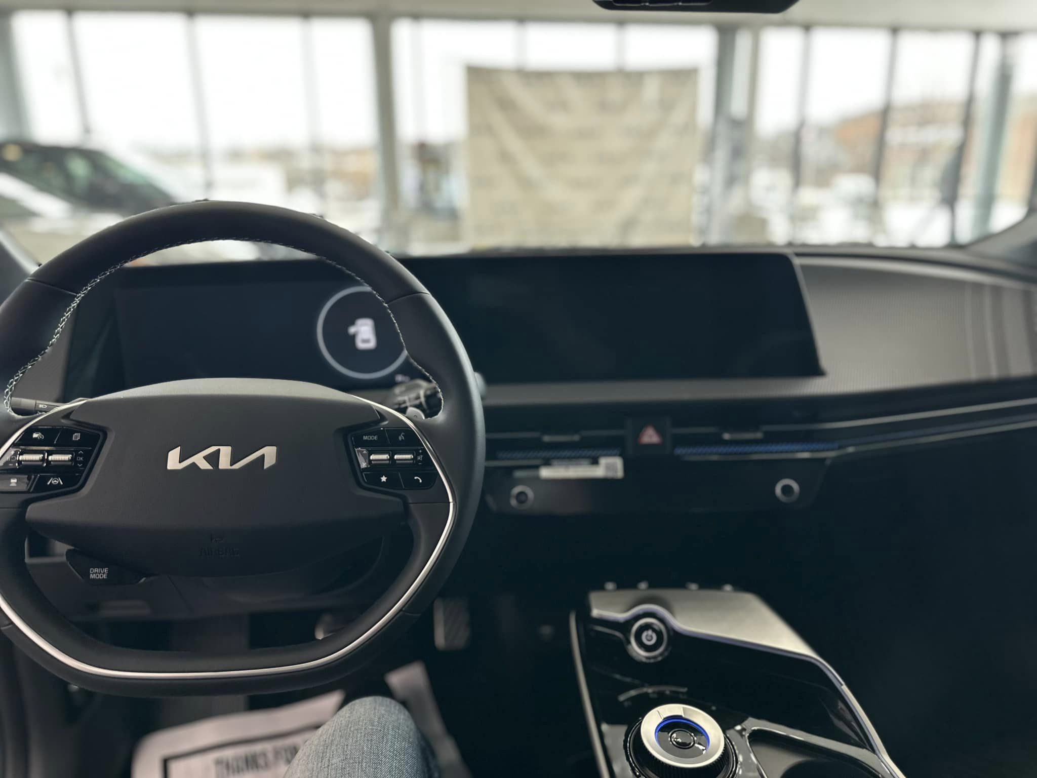 2023 Kia EV6 - Snow White Pearl - GT-Line Trim - Driver and Passenger Front View