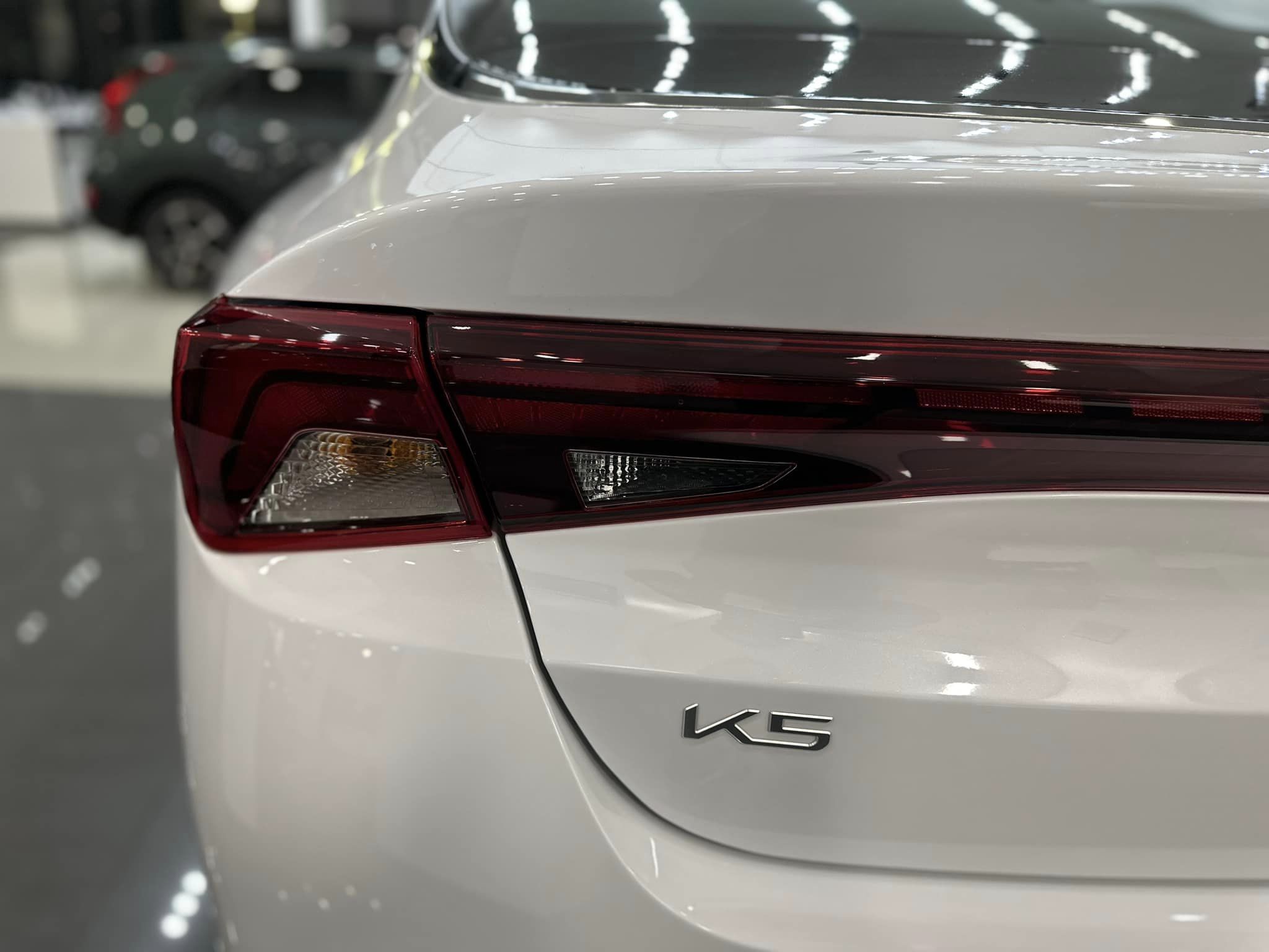 2023 Kia K5 - Glacial White Pearl - Rear Taillights Driver's Side