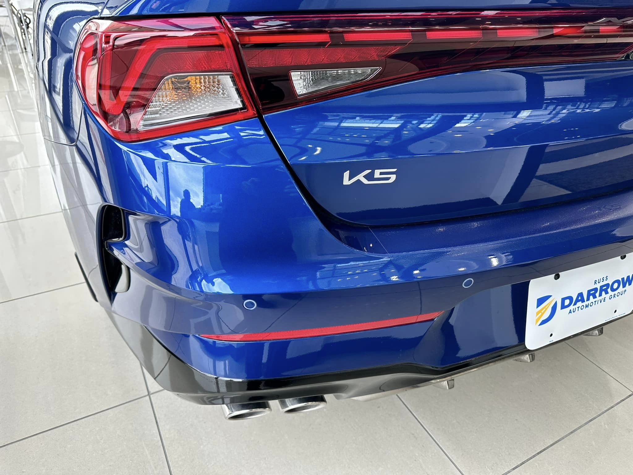 2023 Kia K5 - Saphire Blue GT FWD - Rear Driver's Side View