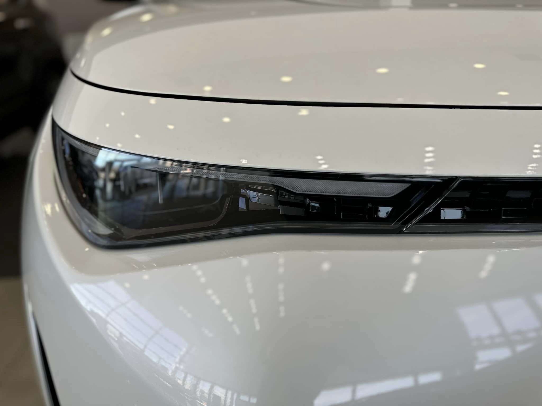 2023 Kia Soul -  Snow White Pearl - GT-Line Trim - Passenger Side Front Light Close Up