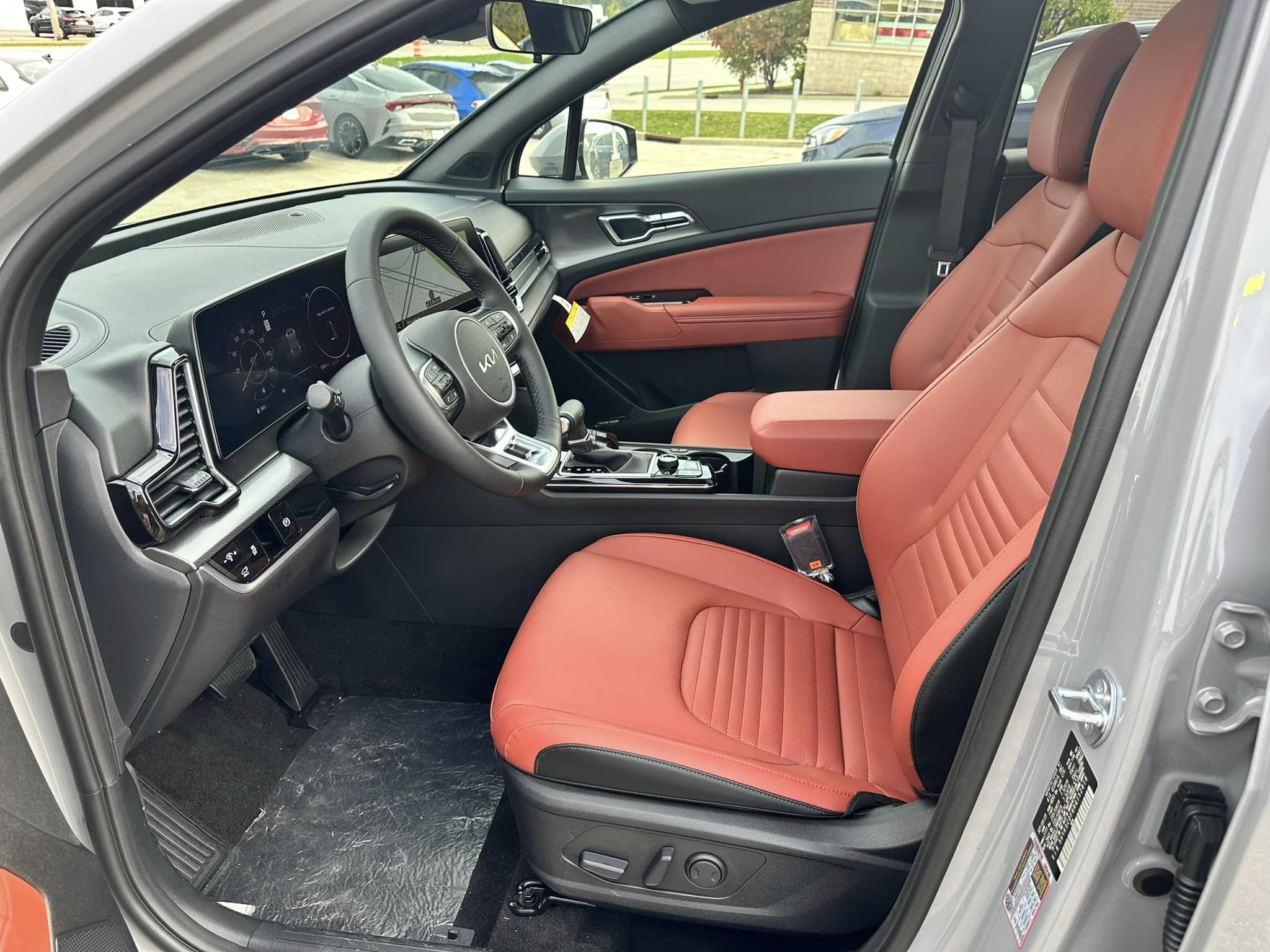 2024 Kia Sportage - Wolf Gray/Carmine Red Interior - SX Prestige Trim - Driver's Cockpit