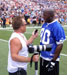 Click to Enlarge Image - Michael Duda Interviewing Green Bay Packers Donald Driver Pro Bowl Hawaii