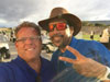 Michael Duda with Pittsburgh Steeler Louis Lipps