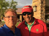 Michael Duda with Nebraska Heisman Trophy Winner Johnny Rodgers