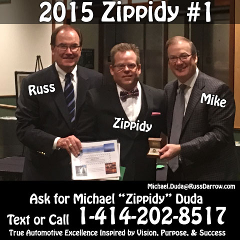 2015 #1 Salesperson Michael Zippidy Duda for The Russ Darrow Group
