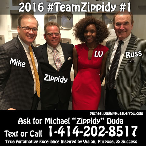 2016 #1 Salesperson Michael Zippidy Duda & Assistant Lavora Wrencher for The Russ Darrow Group
