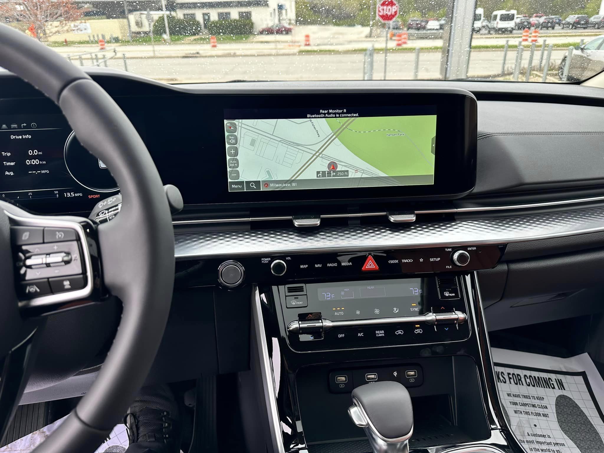 2023 Kia Carnival -  Aurora Black Pearl - SX Prestige Trim - Navigation Screen On