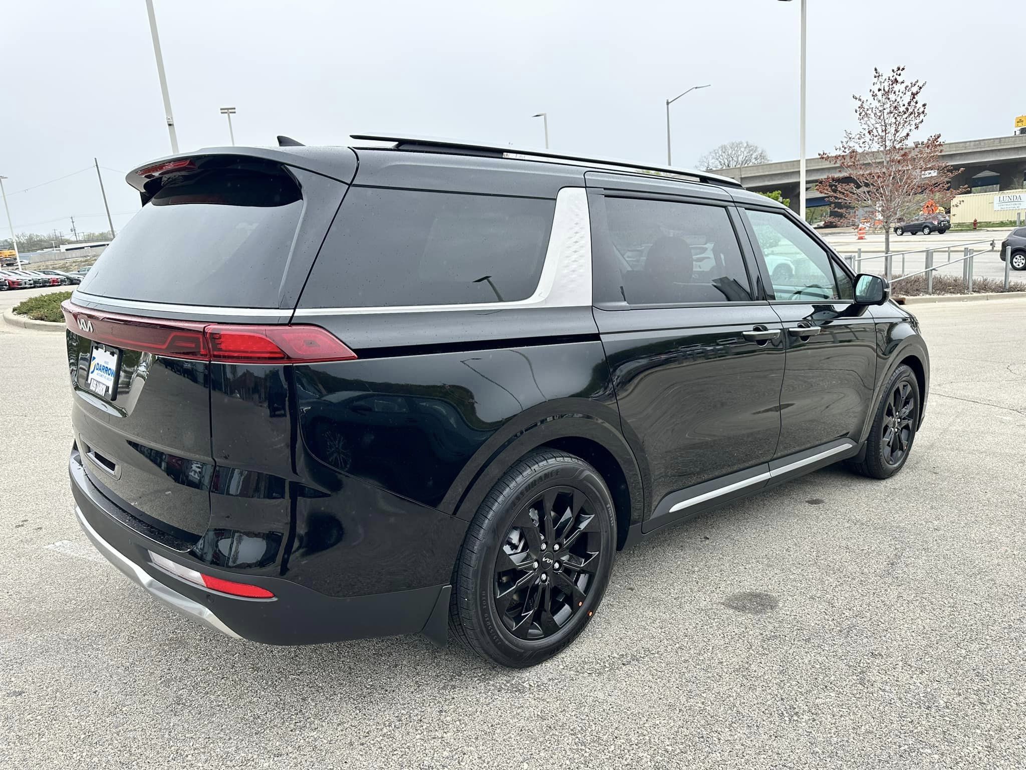 2023 Kia Carnival -  Aurora Black Pearl - SX Prestige Trim - Passenger Side Rear View