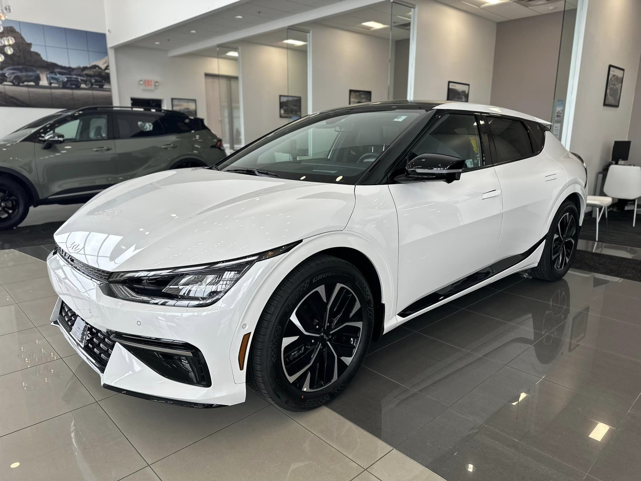 2023 Kia EV6 - Snow White Pearl - GT-Line Trim - Front Driver's Side
