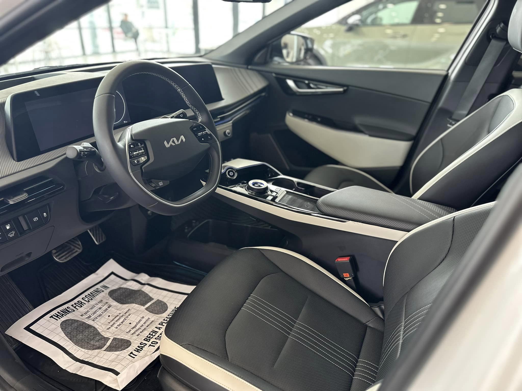 2023 Kia EV6 - Snow White Pearl - GT-Line Trim - Driver's Cockpit