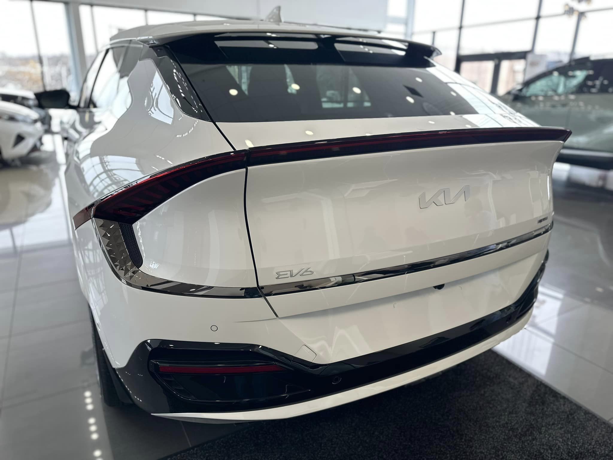 2023 Kia EV6 - Snow White Pearl - GT-Line Trim - Rear Driver's Side