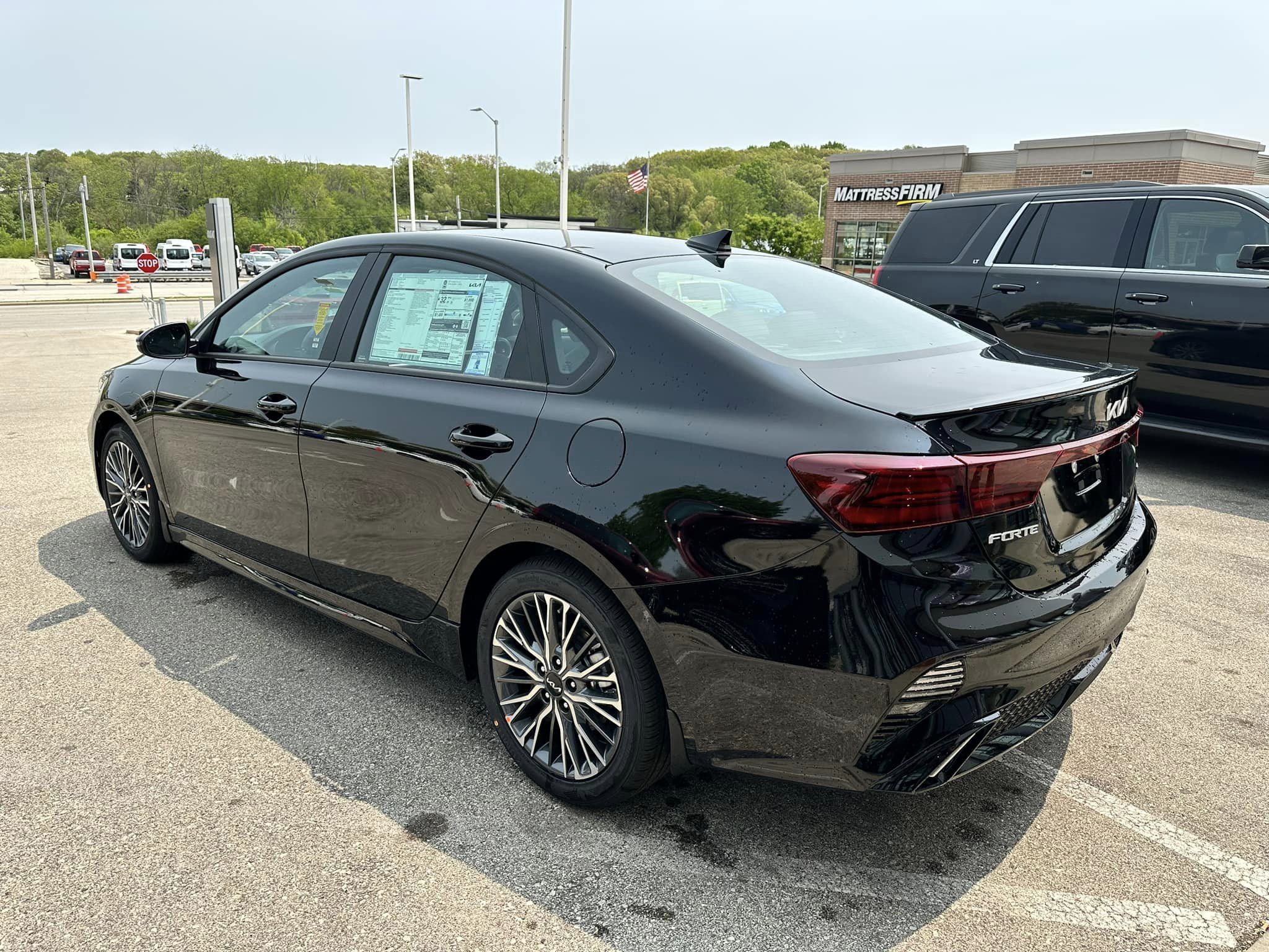 2023 Kia Forte - Auoroa Black - GT-Line Trim - Back Driver's Side View