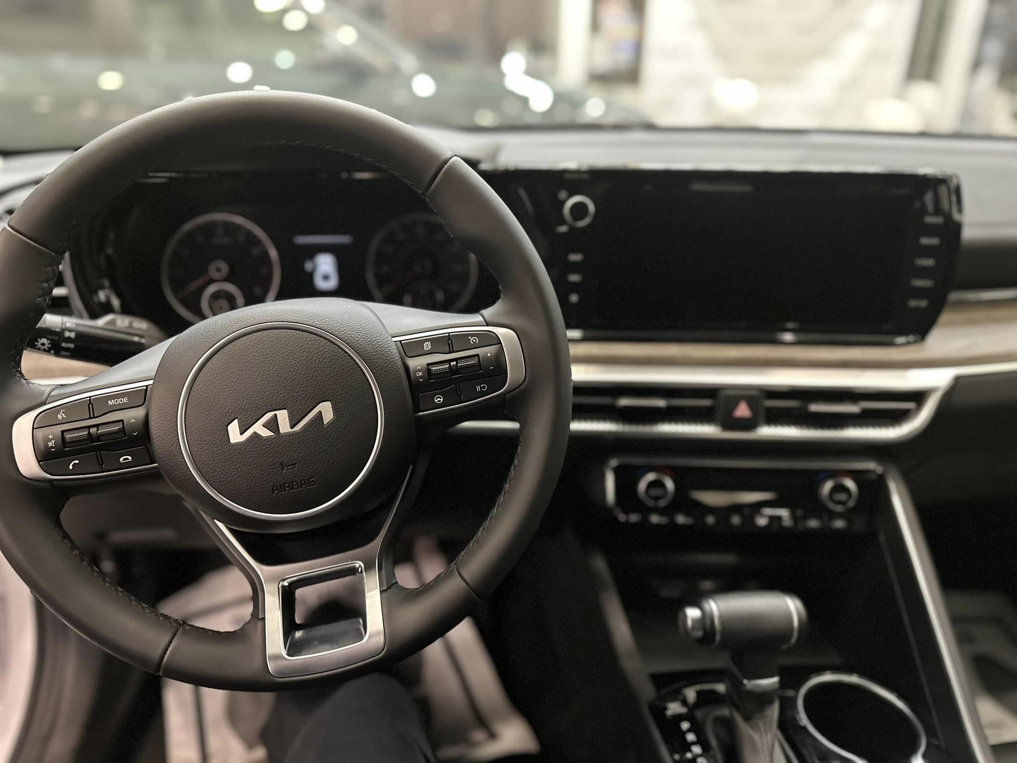 2023 Kia K5 - Glacial White Pearl - Driver's Cockpit View