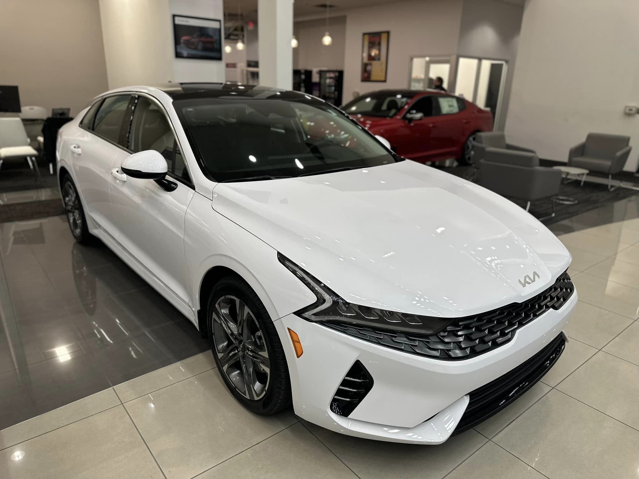 2023 Kia K5 - Glacial White Pearl - Passenger Side View