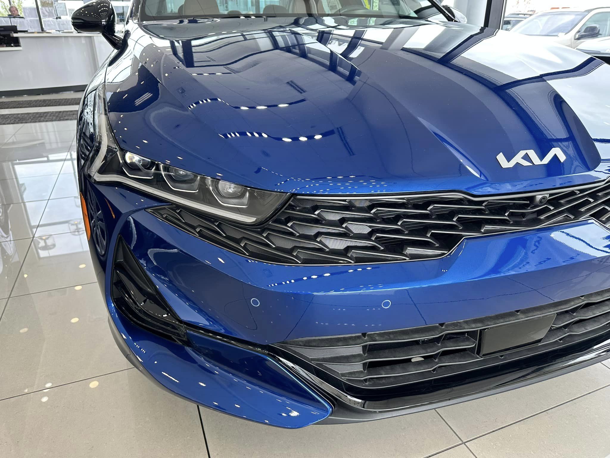 2023 Kia K5 - Saphire Blue GT FWD - Front Passenger's Side View