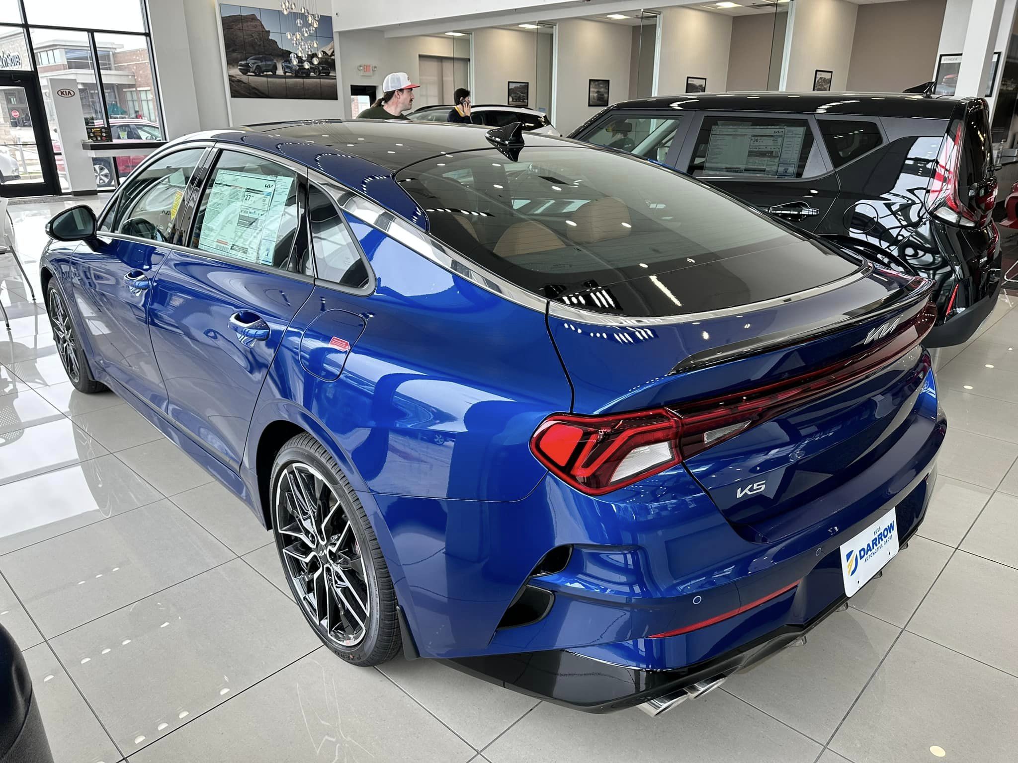 2023 Kia K5 - Saphire Blue GT FWD - Rear View Driver's Side