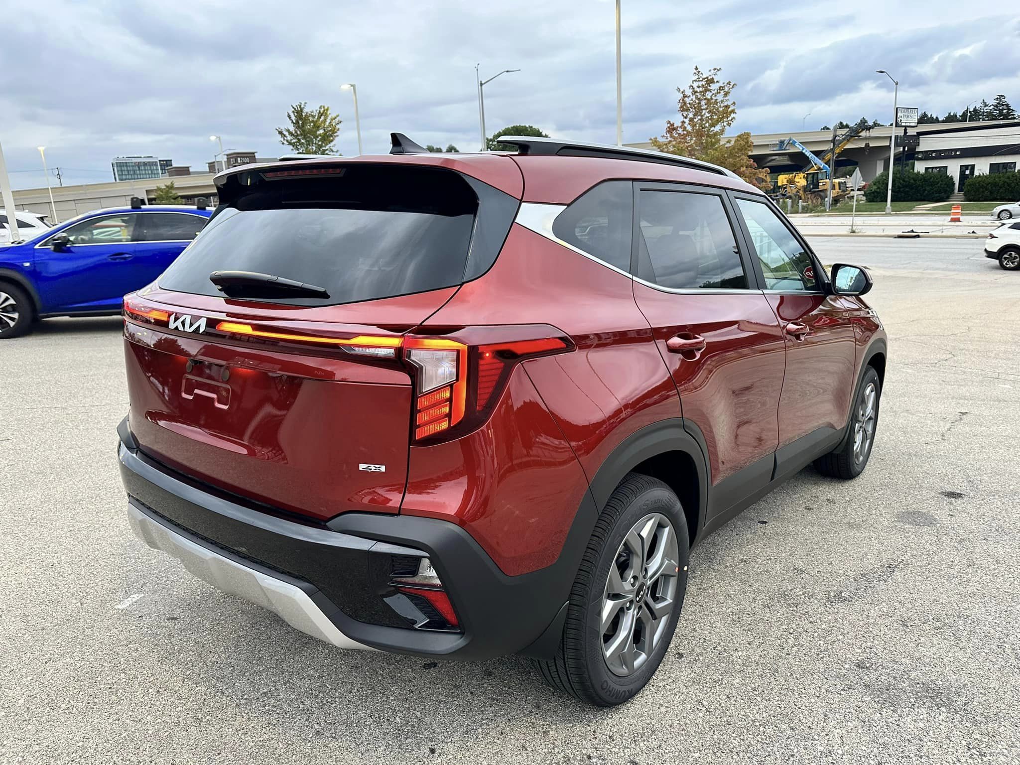 2024 Kia Seltos - Mars Orange - S Trim - Passenger Rear View