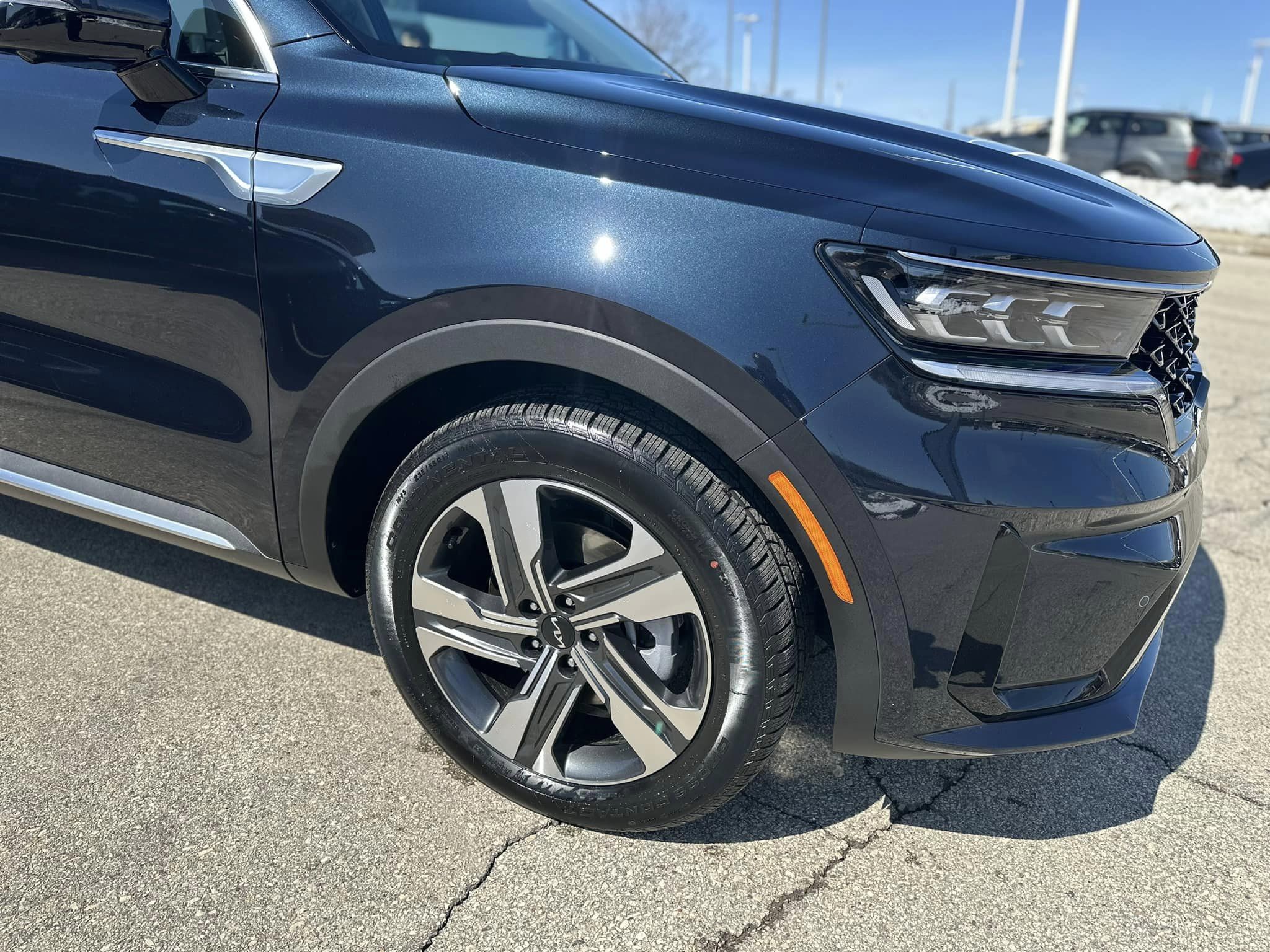 2023 Kia Sportage - Gravity Blue - HEV Hybrid SX Prestige Trim - Passenger Side Front View