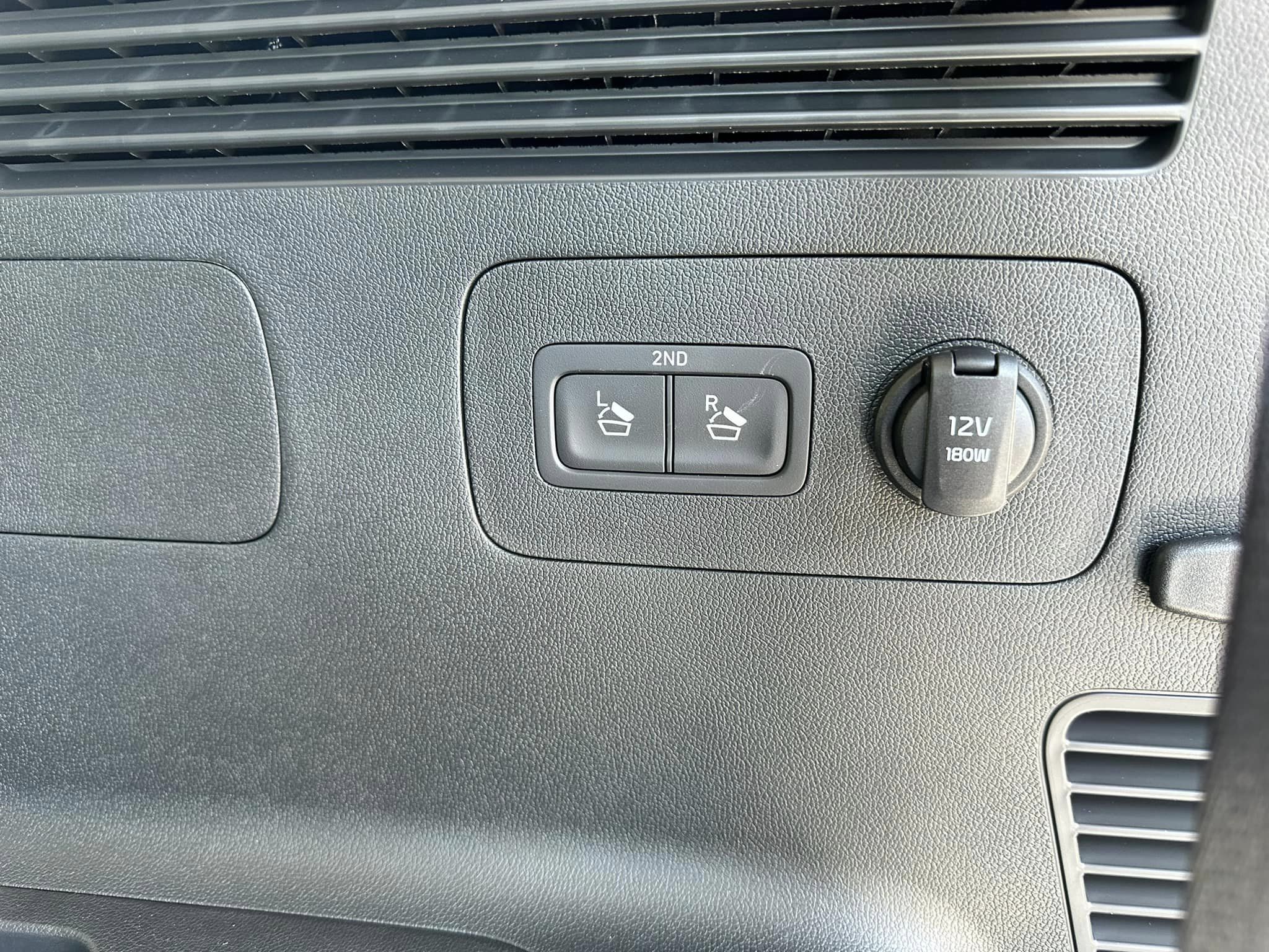 2023 Kia Sportage - Sapphire Blue - SX AWD Trim - Rear Controls and Power Port