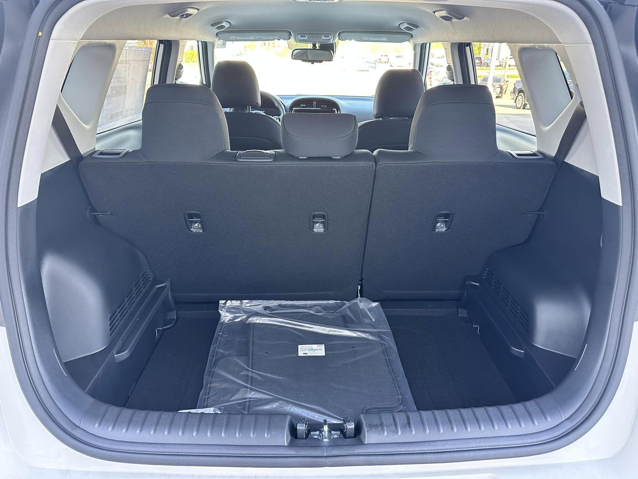 2023 Kia Soul - Clear White w/Black Roof - S Trim - Cargo Space