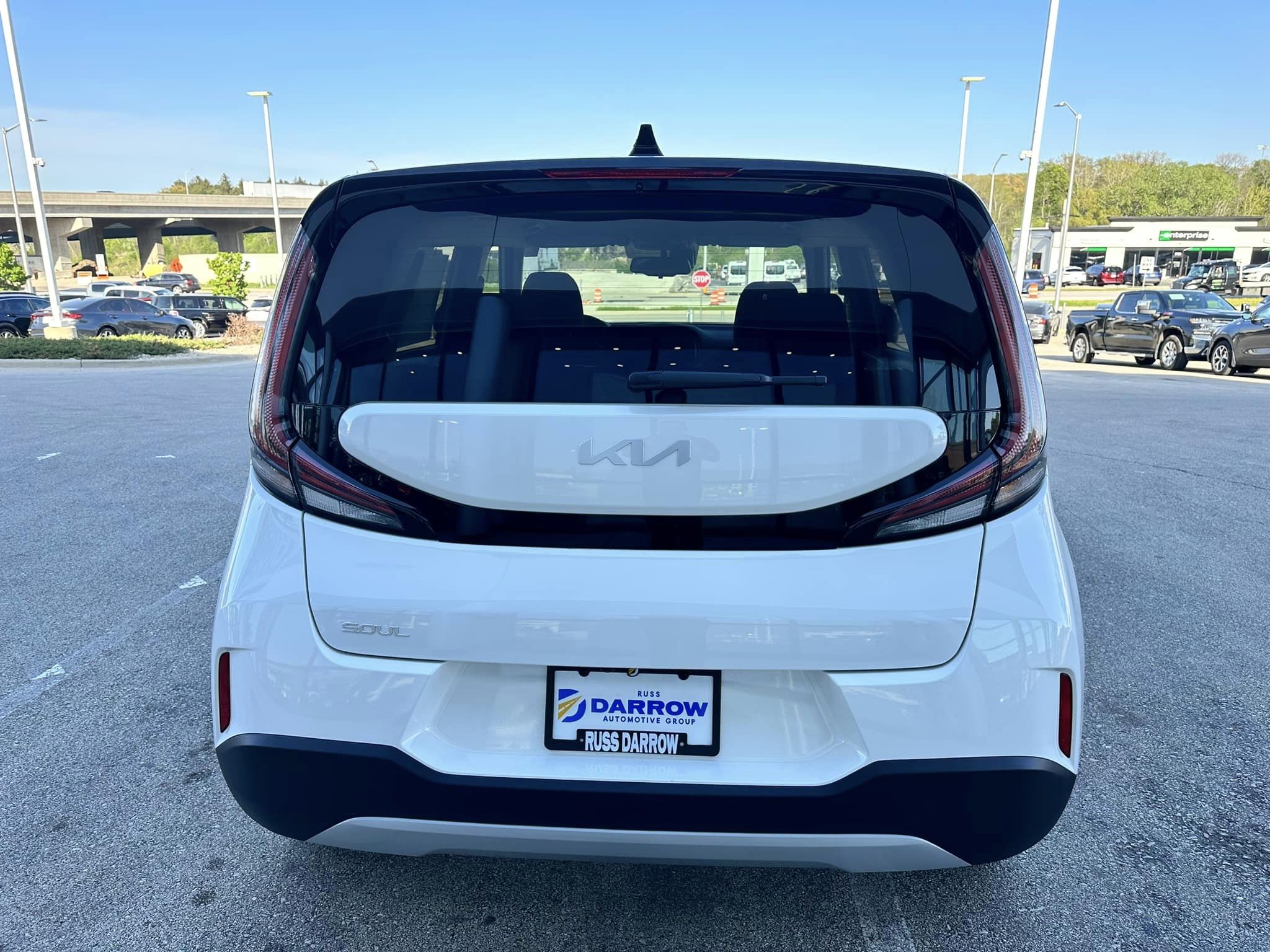 2023 Kia Soul -  Clear White w/Black Roof - S Trim - Rear View