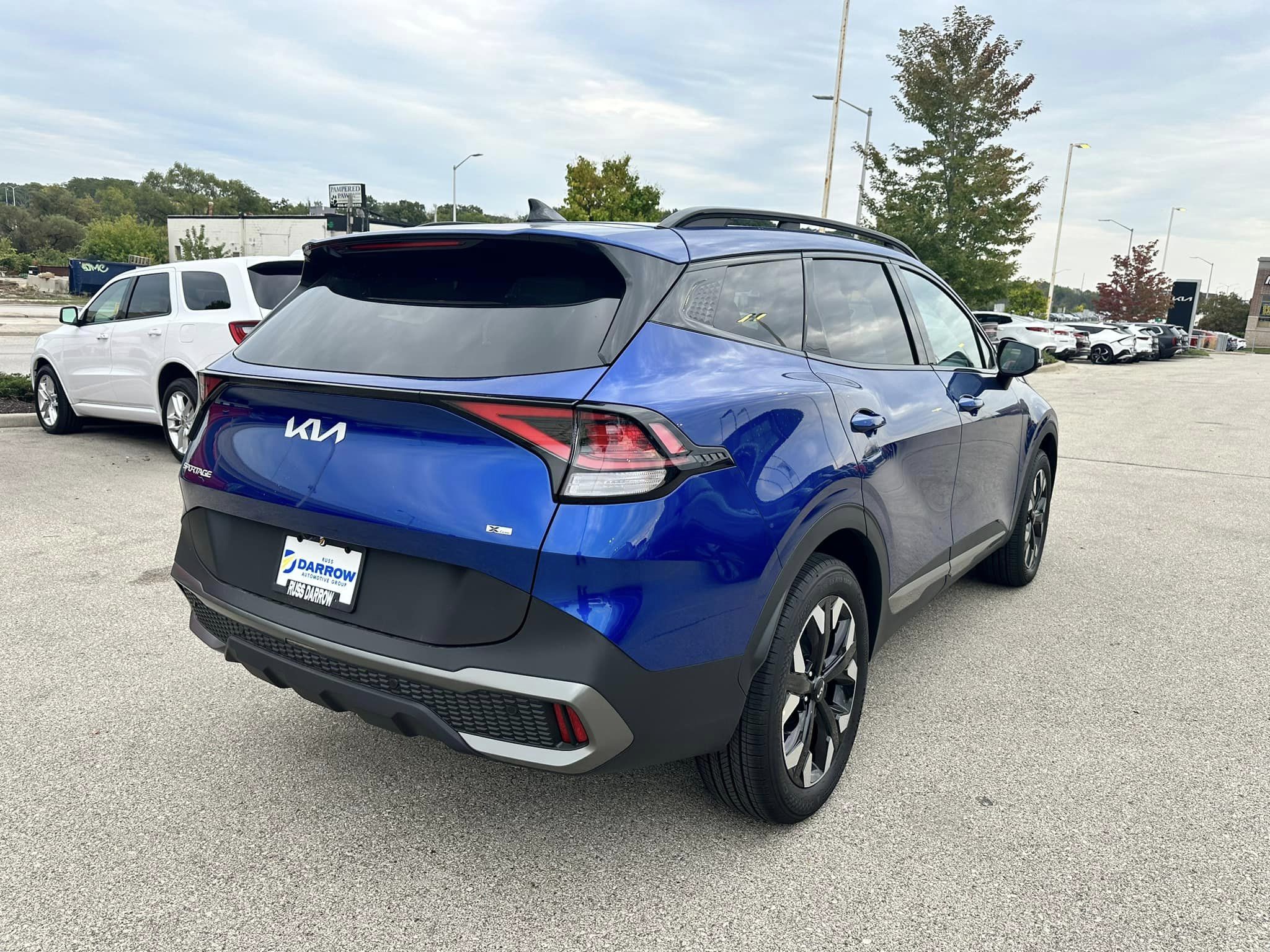 2024 Kia Sportage - Sapphire Blue - X-Line AWD Trim - Rear Passenger View