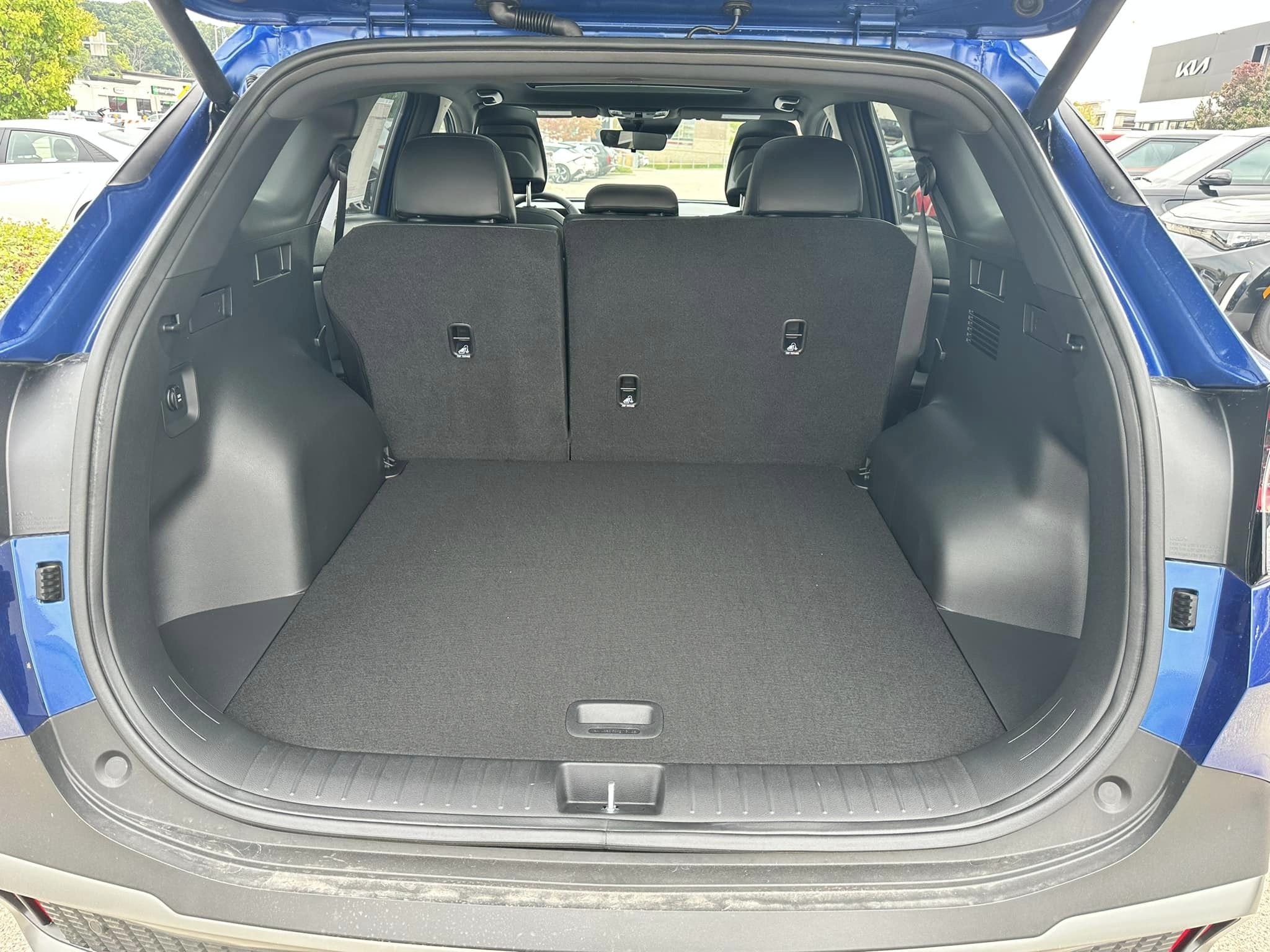 2024 Kia Sportage - Sapphire Blue - X-Line AWD Trim - Cargo Space Seats Up
