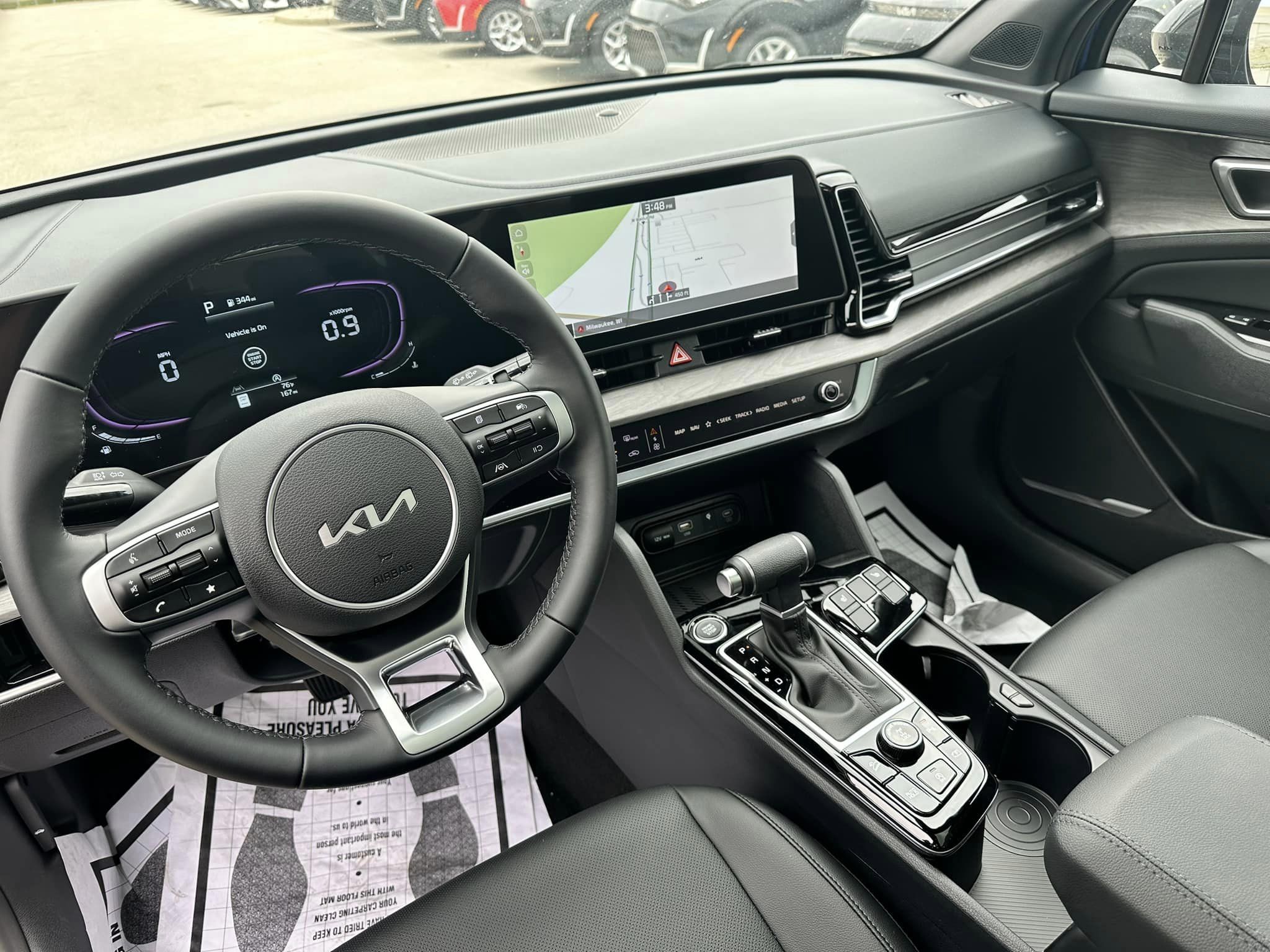 2024 Kia Sportage - Sapphire Blue - X-Line AWD Trim - Driver's Cockpit