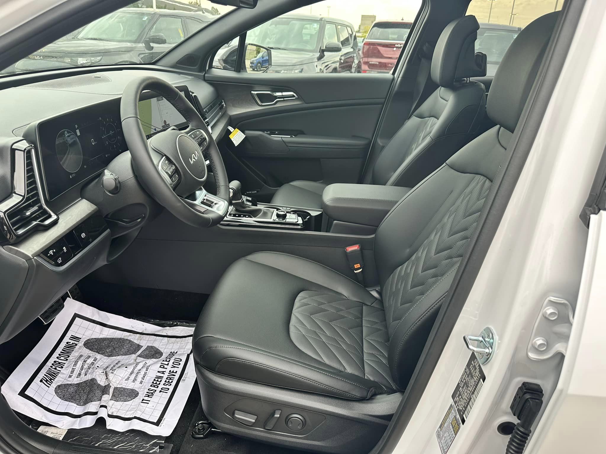 2024 Kia Sportage - Glacial White Pearl - X-Pro Prestige Trim - Driver's Cockpit
