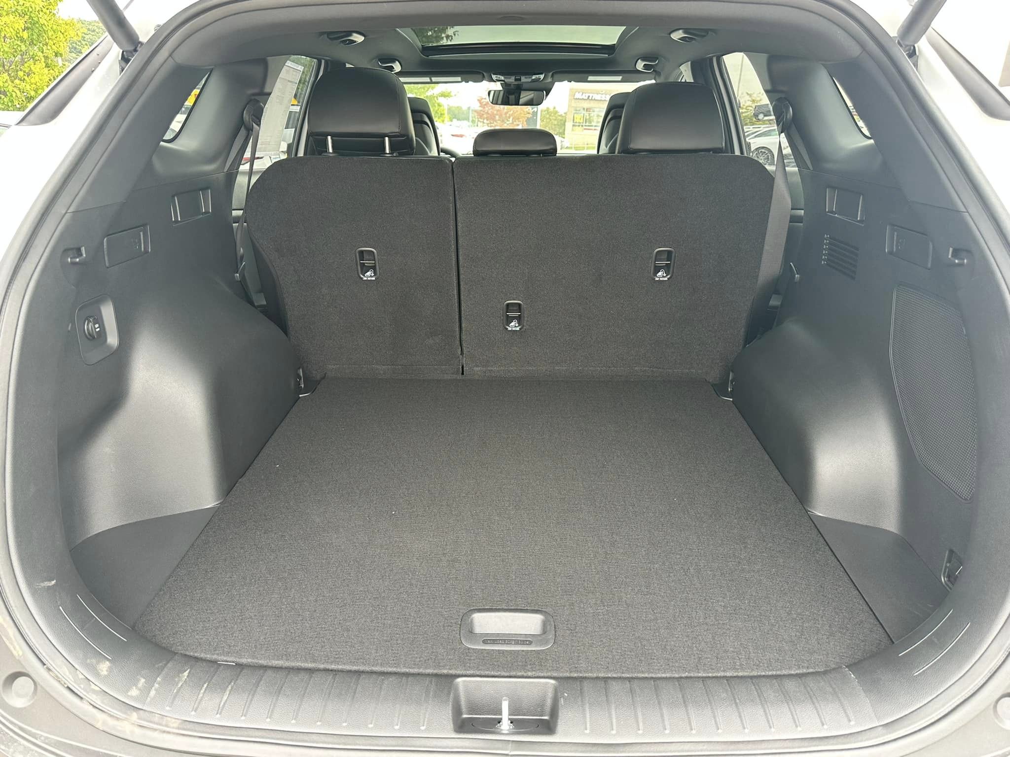 2024 Kia Sportage - Glacial White Pearl - X-Pro Prestige Trim - Rear Cargo with Seats Up